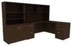 L Shape Desk with Drawers