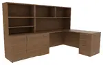 L Shape Desk with Drawers