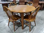 Solid Wood Table and Chairs Set