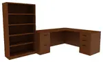 Desk with Bookcase