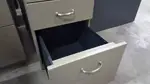 Matching Gray Desk Drawer Pedestal Set