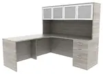 L Shaped Corner Desk with Storage