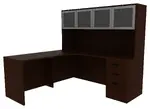 L Shaped Corner Desk with Storage