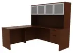 L Shaped Corner Desk with Storage
