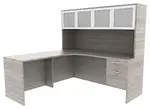 L Shaped Corner Desk with Storage