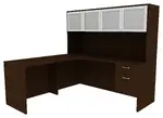 L Shaped Corner Desk with Storage