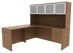 L Shaped Corner Desk with Storage