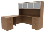 L Shaped Corner Desk with Storage