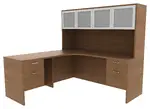 L Shaped Corner Desk with Storage