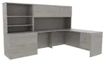L Shape Desk with Storage