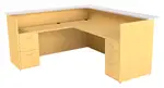 L Shaped Reception Desk with Drawers