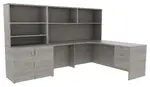 Corner Desk with Shelves
