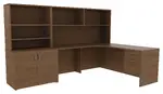 Corner Desk with Shelves