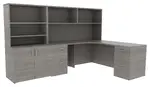 Corner Desk with Shelves