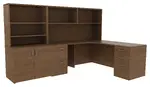 Corner Desk with Shelves