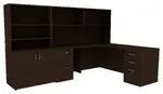 Corner Desk with Shelves