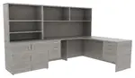 Corner Desk with Shelves