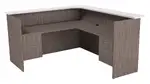 L Shape Reception Desk with Drawers