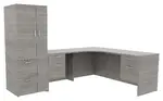 L Shaped Desk with Storage