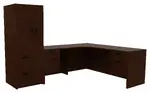 L Shaped Desk with Storage