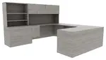 Desk with Storage Shelves