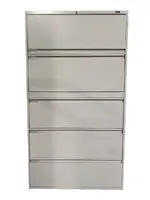 Putty Global 5 Drawer Lateral Filing Cabinet â€“ 36 Inch Wide