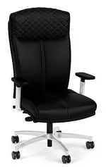 Leather Diamond Stitch Executive Office Chair