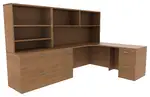 Corner Desk with Shelves