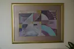 Matchting Gold Framed Print