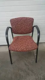 Maroon Stacking Guest Waiting Room Chairs