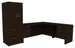 L Shaped Desk with Storage