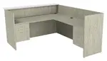 L Shaped Reception Desk with Counter