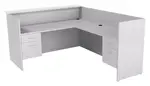 L Shaped Reception Desk with Counter