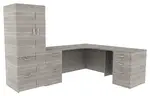 L Shaped Desk with Storage