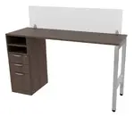 Standing Height Desk with Acrylic Panel