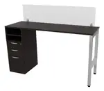 Standing Height Desk with Acrylic Panel