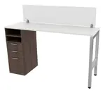 Standing Height Desk with Acrylic Panel