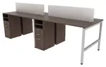 4 Person Standing Height Workstation