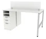 2 Person Workstation with Drawers