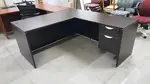L Shape Desk with Locking Drawers