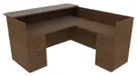 L Shaped Reception Desk with Counter