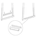 Cortina Bench Ground Brackets