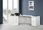 L Shaped Desk with Drawers