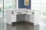 L Shaped Reception Desk with Drawers