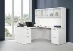 L Shaped Desk with Hutch