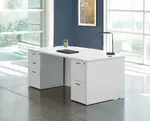 Bow Front Desk with Drawers