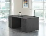 Rectangular Desk with Drawers