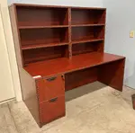 Desk with Storage Hutches