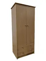 Oak Laminate Storage Cabinet â€“ 31.25 Inch Wide