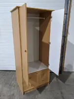 Oak Laminate Storage Cabinet â€“ 31.25 Inch Wide